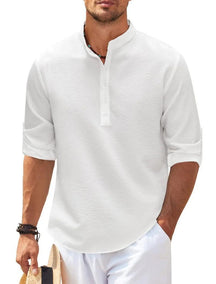 Camisa de Linho Masculina Casual Summer - LeVienna