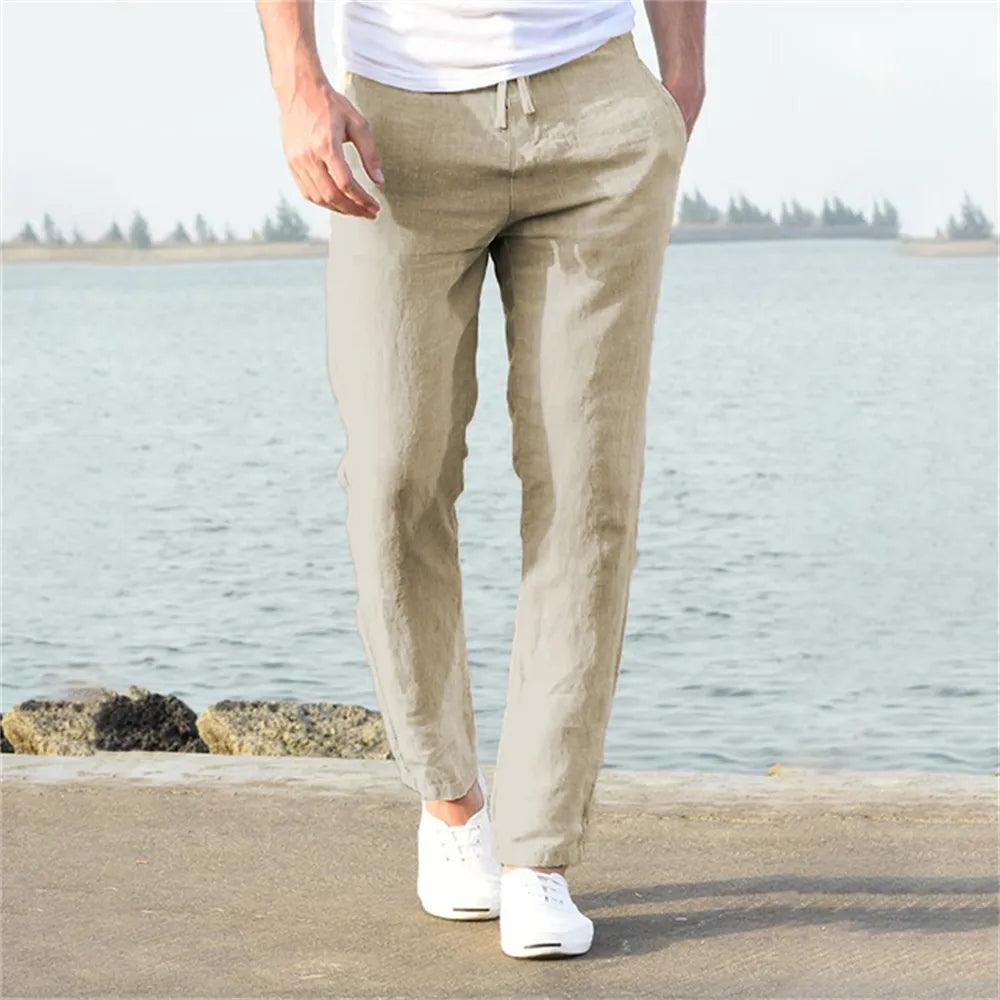 Calça Masculina de Linho Retrô - LeVienna