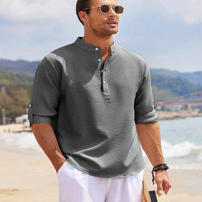 Camisa de Linho Masculina Casual Summer - LeVienna