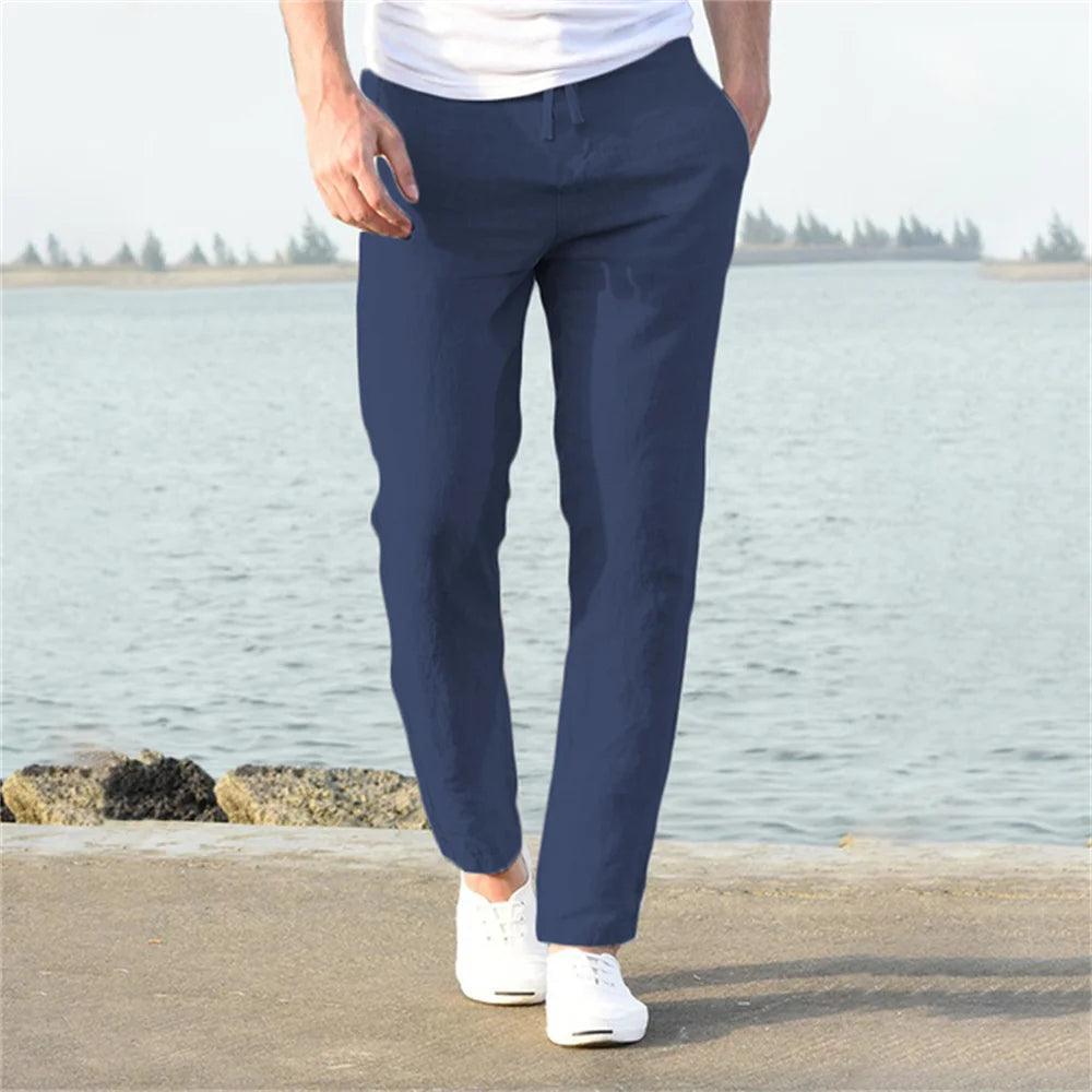 Calça Masculina de Linho Retrô - LeVienna