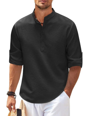 Camisa de Linho Masculina Casual Summer - LeVienna