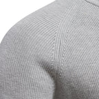 Suéter Masculino Tricot Gola Alta com Meio Zíper Levienna