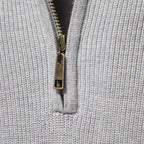 Suéter Masculino Tricot Gola Alta com Meio Zíper Levienna