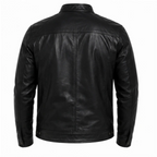 Jaqueta Masculina De Couro Slim Racer
