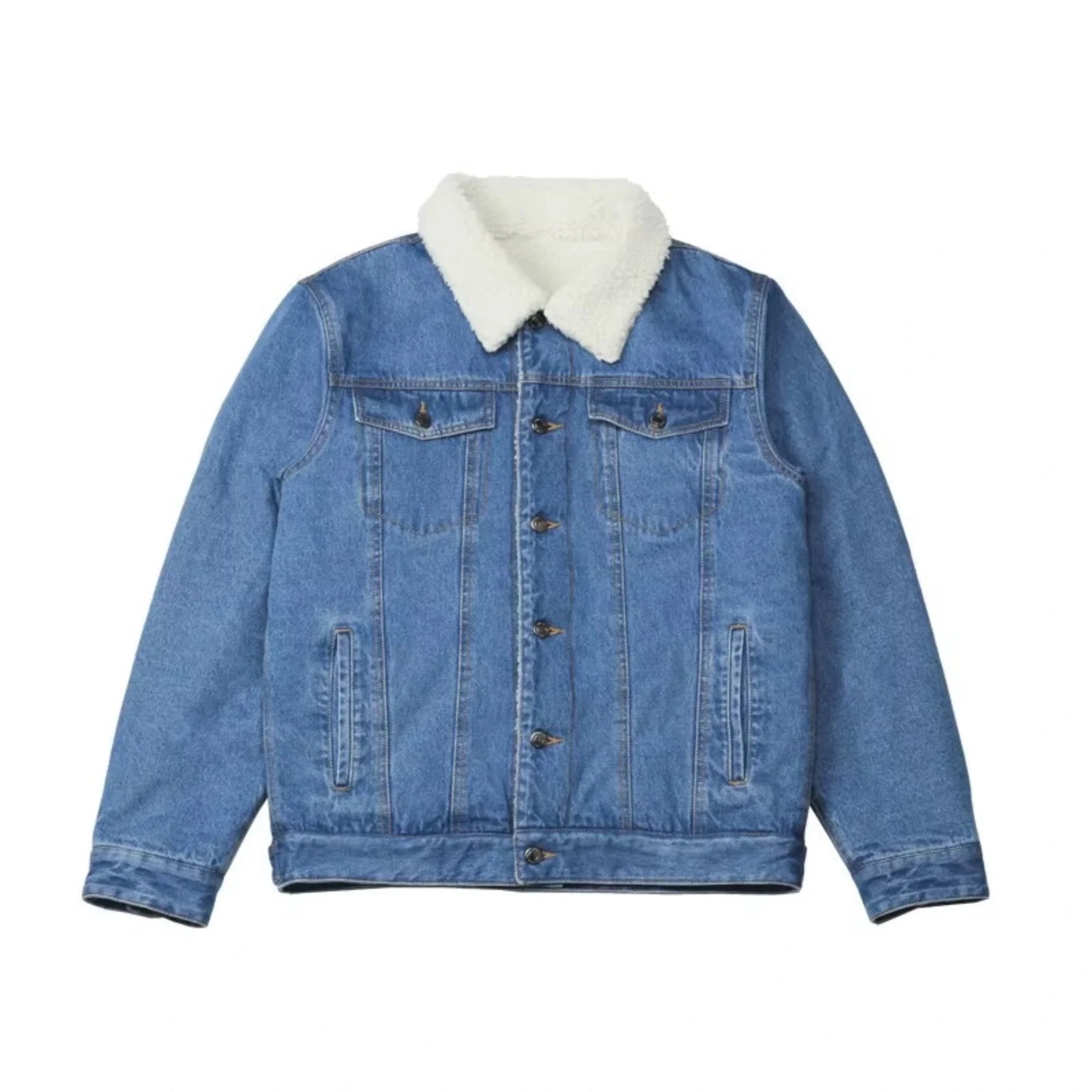 Jaqueta Masculina Jeans Forrada com Pelo Levienna