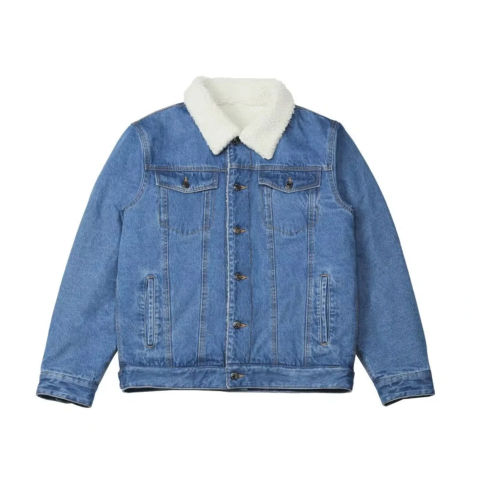 Jaqueta Masculina Jeans Forrada com Pelo Levienna