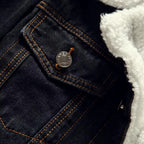 Jaqueta Masculina Jeans Forrada com Pelo Levienna