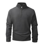 Blusa Masculina Fleece Térmica Gola Alta com Meio Zíper Inverno Levienna