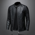 Jaqueta Masculina de Couro Biker Slim Levienna