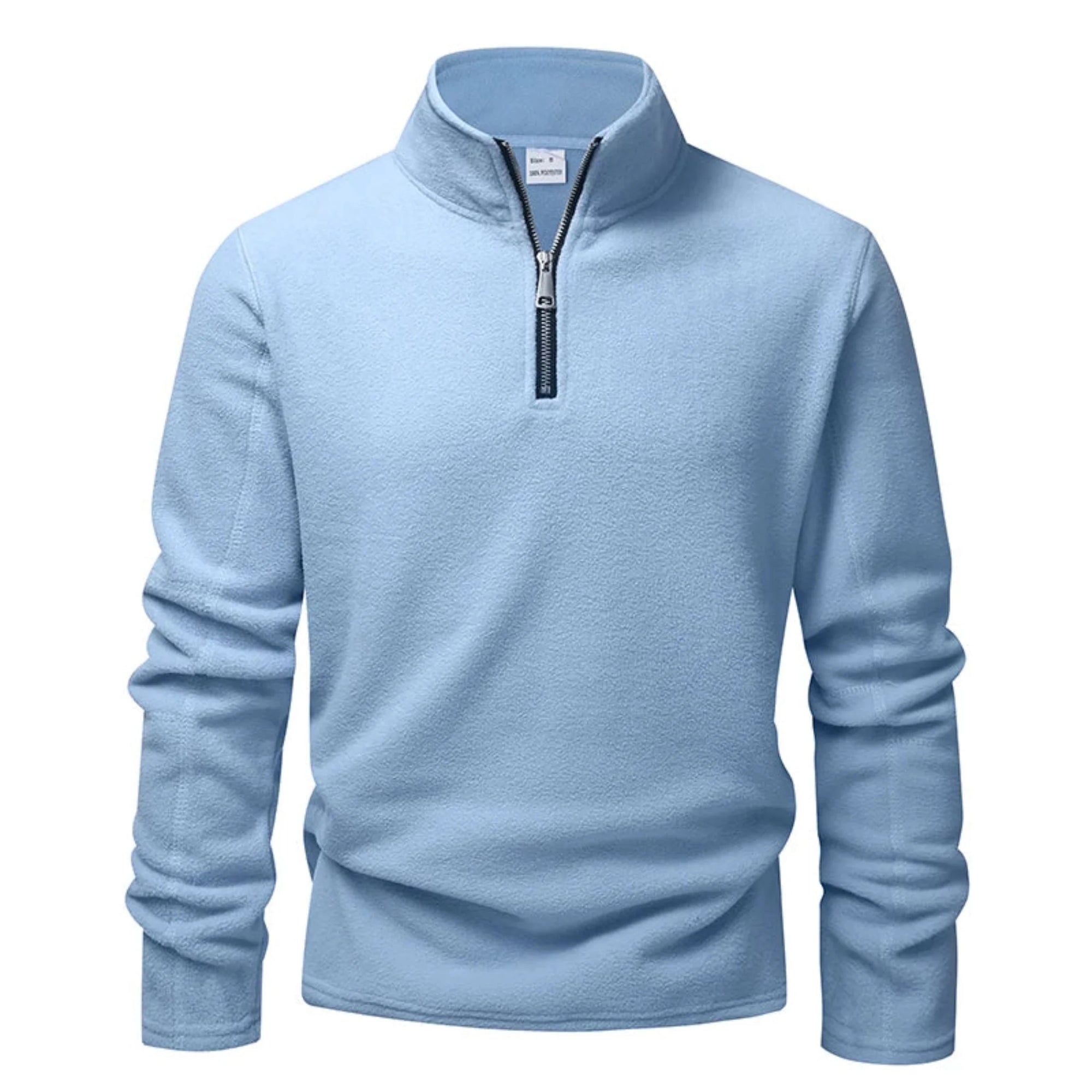 Blusa Masculina Fleece Térmica Gola Alta com Meio Zíper Inverno Levienna