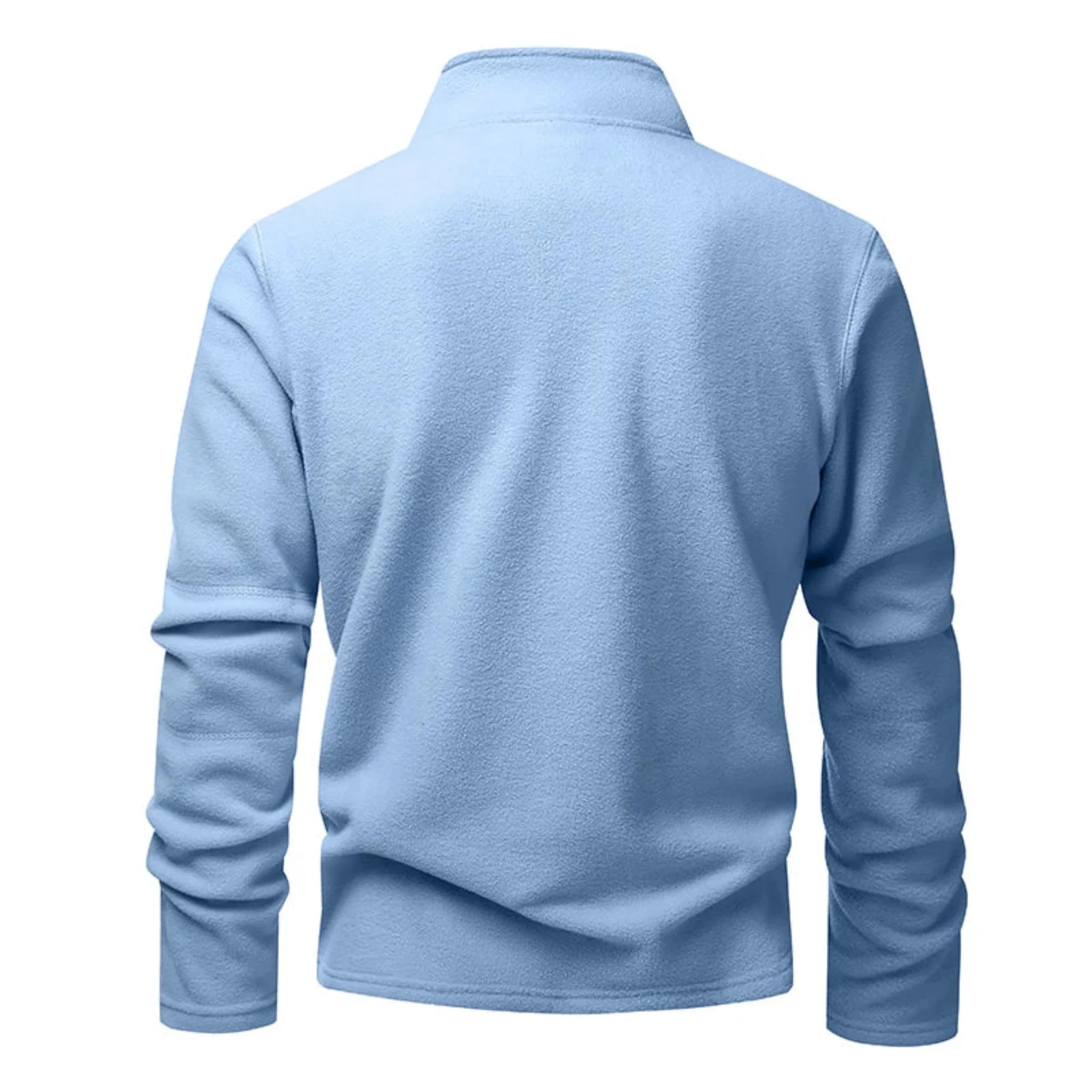 Blusa Masculina Fleece Térmica Gola Alta com Meio Zíper Inverno Levienna