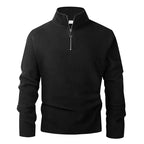 Blusa Masculina Fleece Térmica Gola Alta com Meio Zíper Inverno Levienna