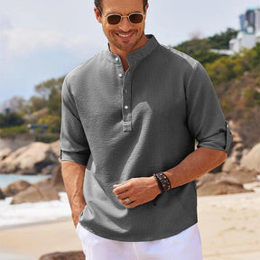 Camisa de Linho Masculina Casual Summer - LeVienna