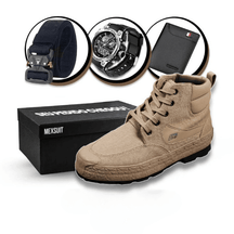 Kit Bota Militar Tactical Masculina de Couro Legitimo + 3 BRINDES - LeVienna